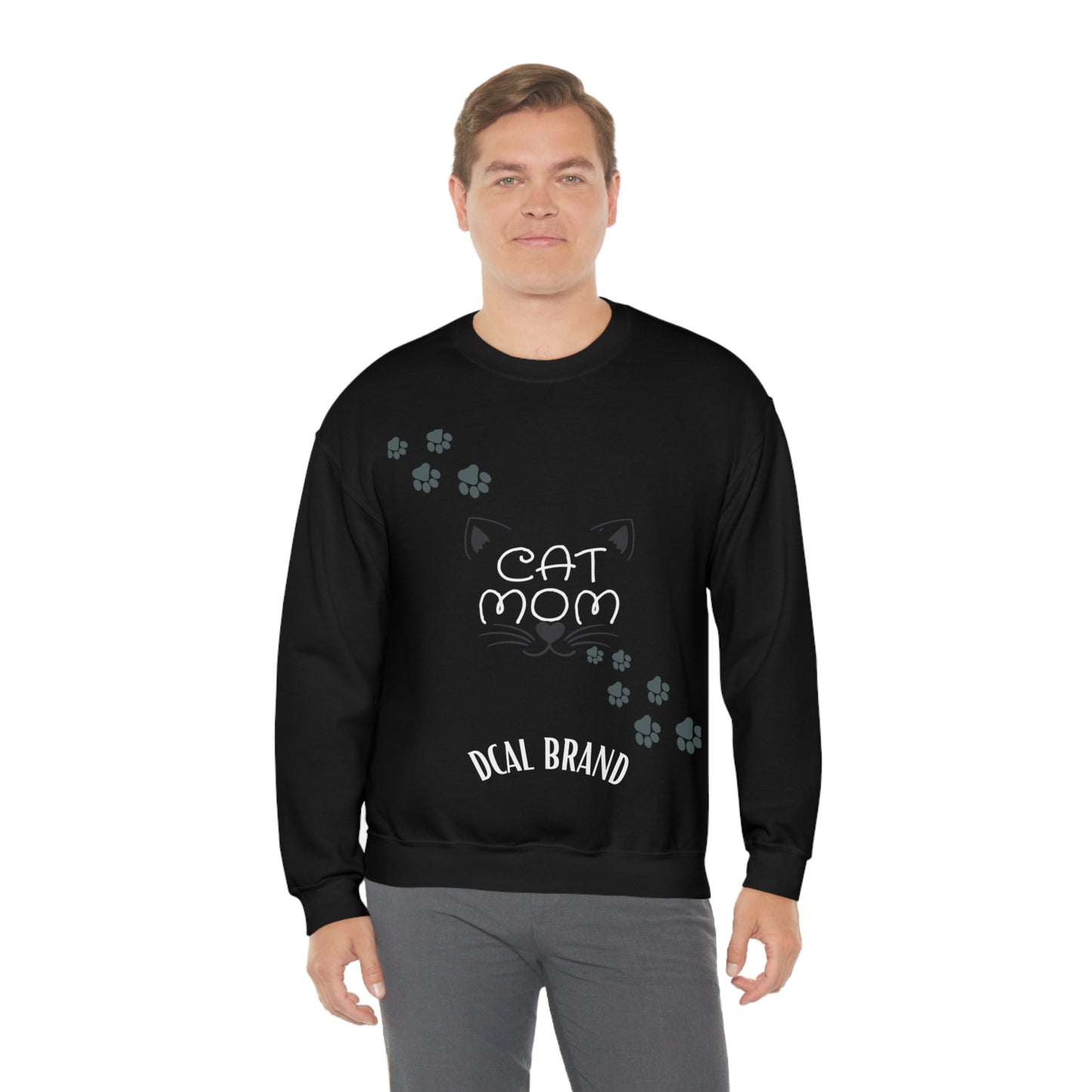 DCAL Meow Collection "Cat Mom" Unisex Heavy Blend™ Crewneck Sweatshirt