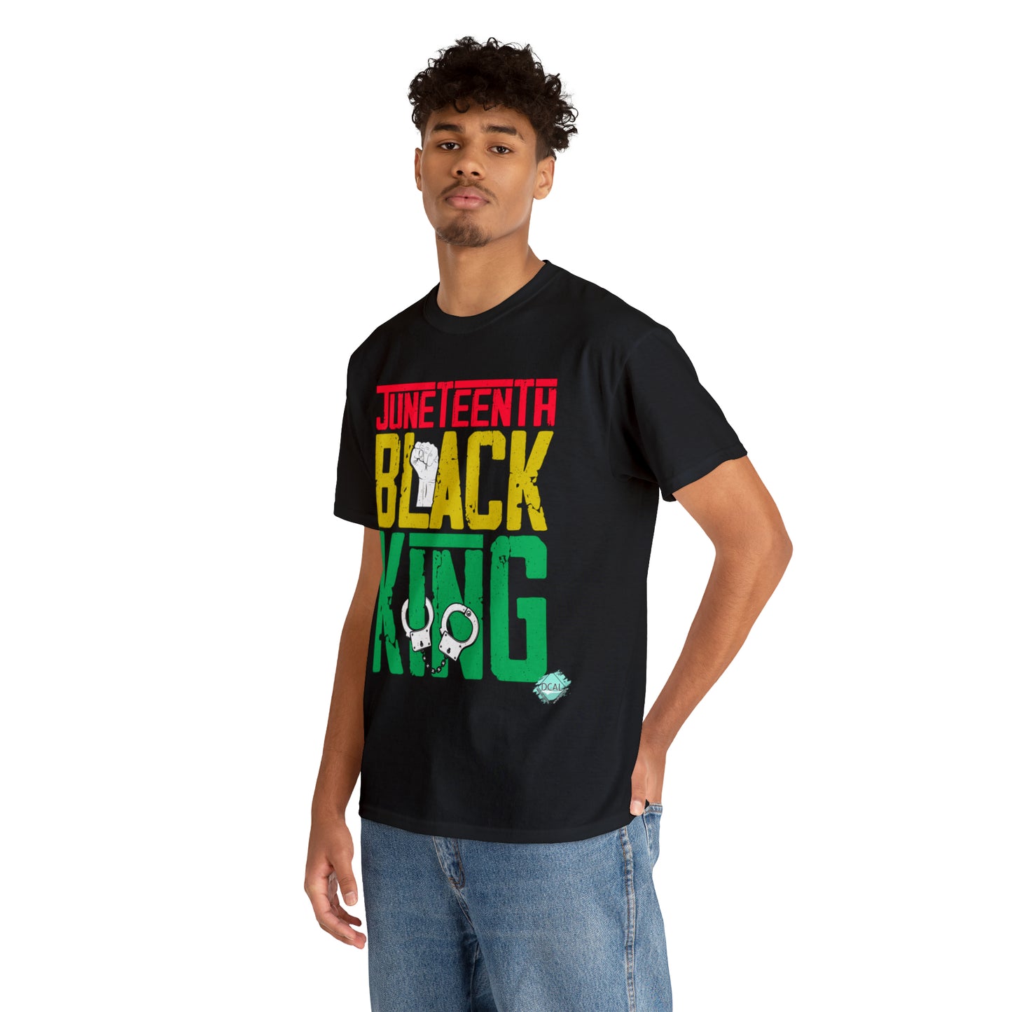 DCAL Juneteenth "Black King" Unisex Heavy Cotton Tee