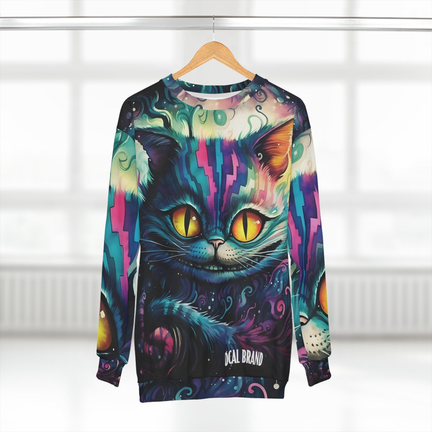 DCAL Graphic Tees "Cat" Halloween Unisex Sweatshirt