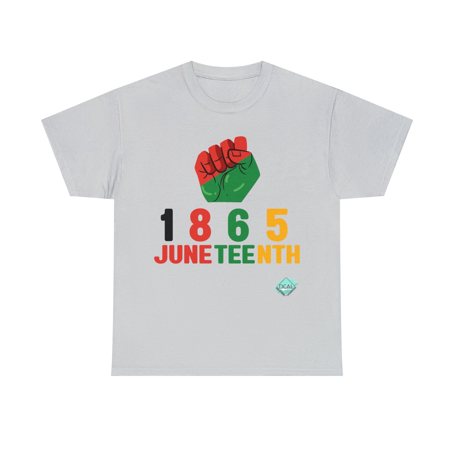 DCAL Juneteenth "1865 Fist" Unisex Heavy Cotton Tee