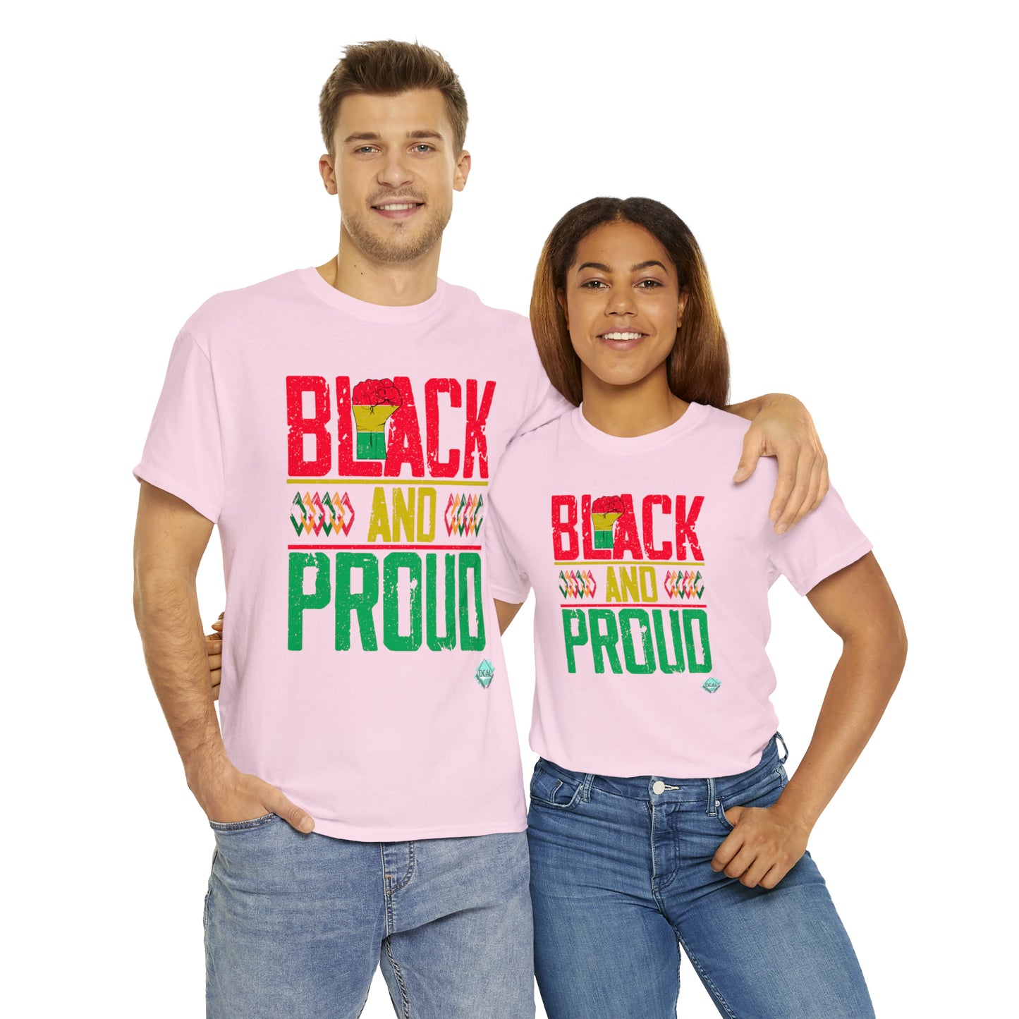 DCAL Juneteenth "Black and Proud" Unisex Heavy Cotton Tee