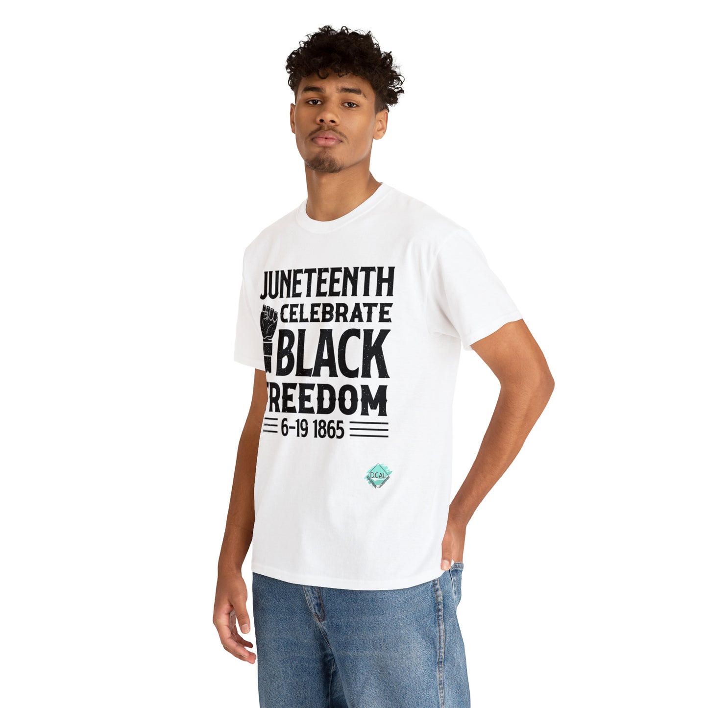 DCAL Juneteenth "Celebrate Freedom" Unisex Heavy Cotton Tee