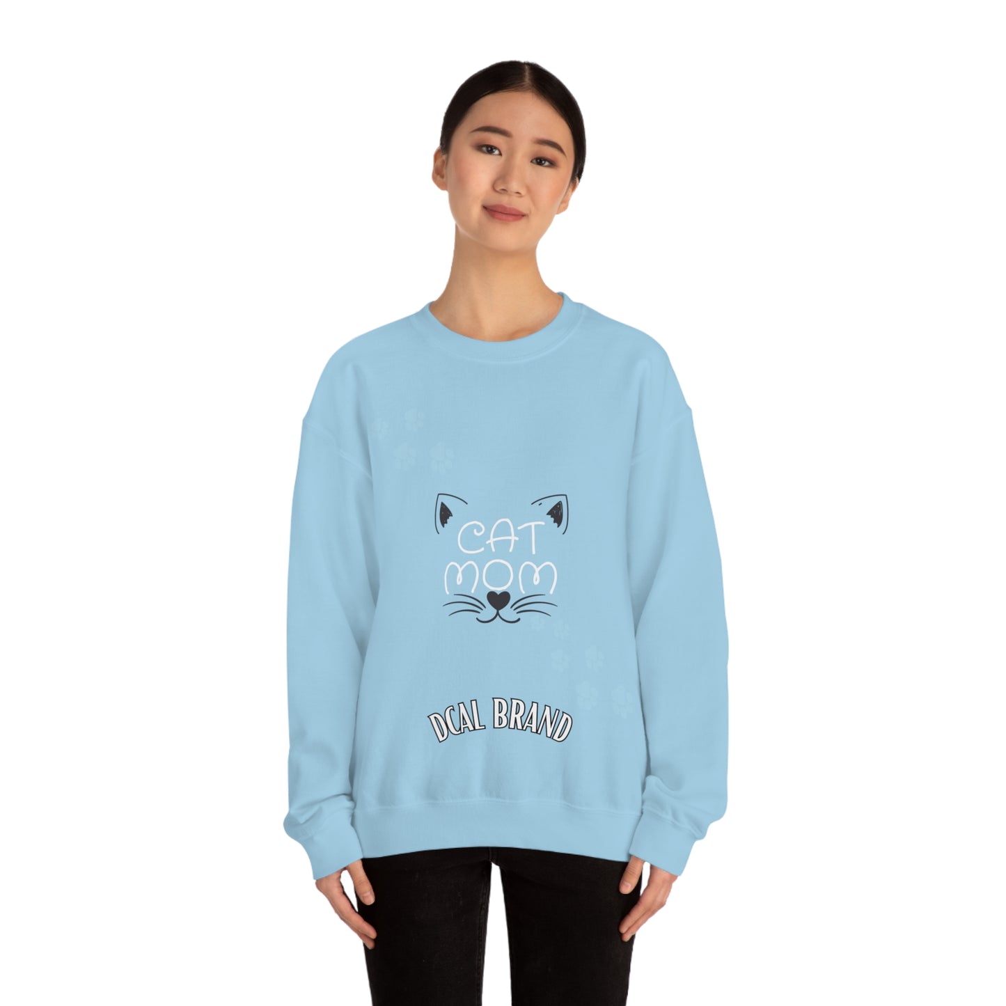 DCAL Meow Collection "Cat Mom" Unisex Heavy Blend™ Crewneck Sweatshirt