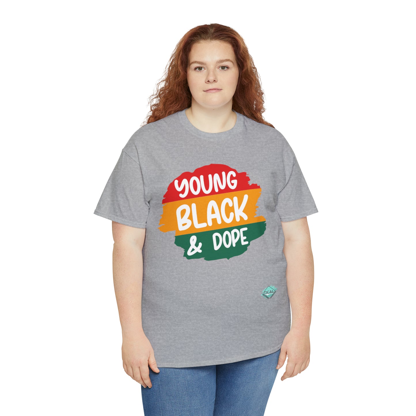 DCAL Juneteenth "Young Black and Dope" Unisex Heavy Cotton Tee