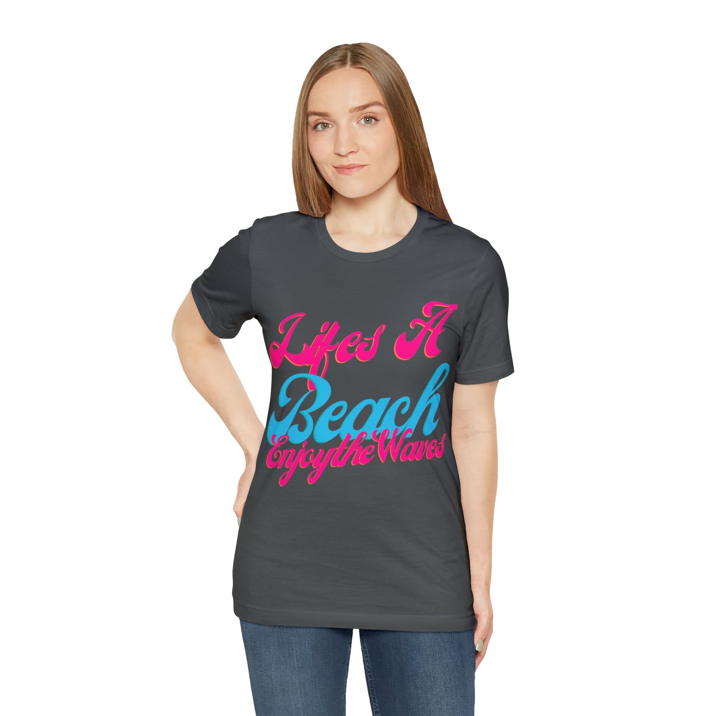 DCAL Beach Collection "Lifes a Beach Enjoy The View" Unisex Jersey Short Sleeve Tee