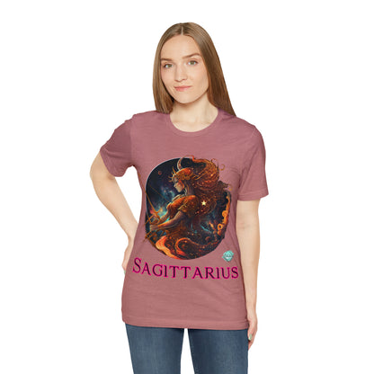 DCAL Zodiac Collection "Sagittarius" Unisex Jersey Short Sleeve Tee