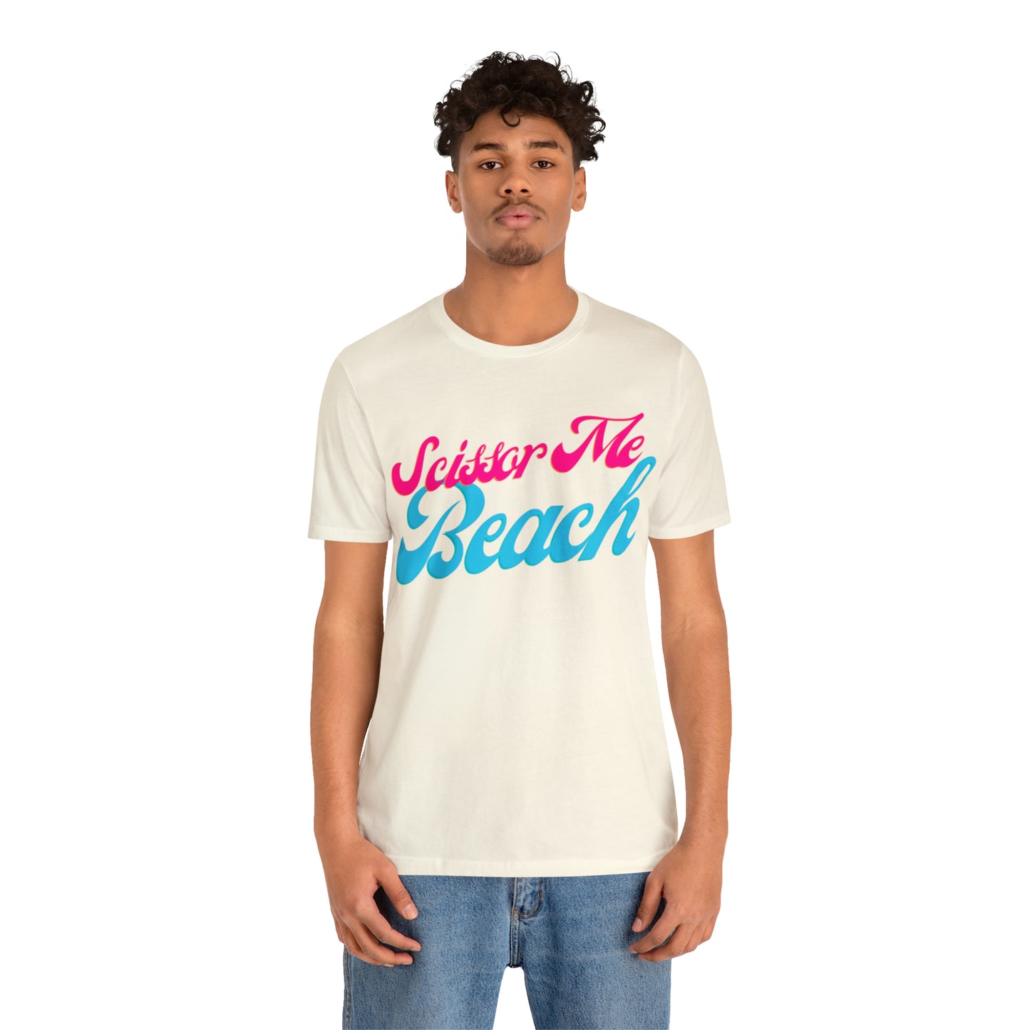 DCAL Beach Collection "Scissor Me Beach" Unisex Jersey Short Sleeve Tee