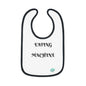 DCAL Baby Clothes "Eating Machine" Contrast Trim Jersey Bib