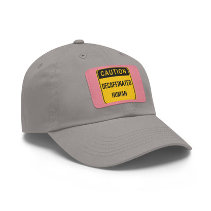 DCAL Accessories "Decaffeinated Human"  Hat with Leather Patch (Rectangle)