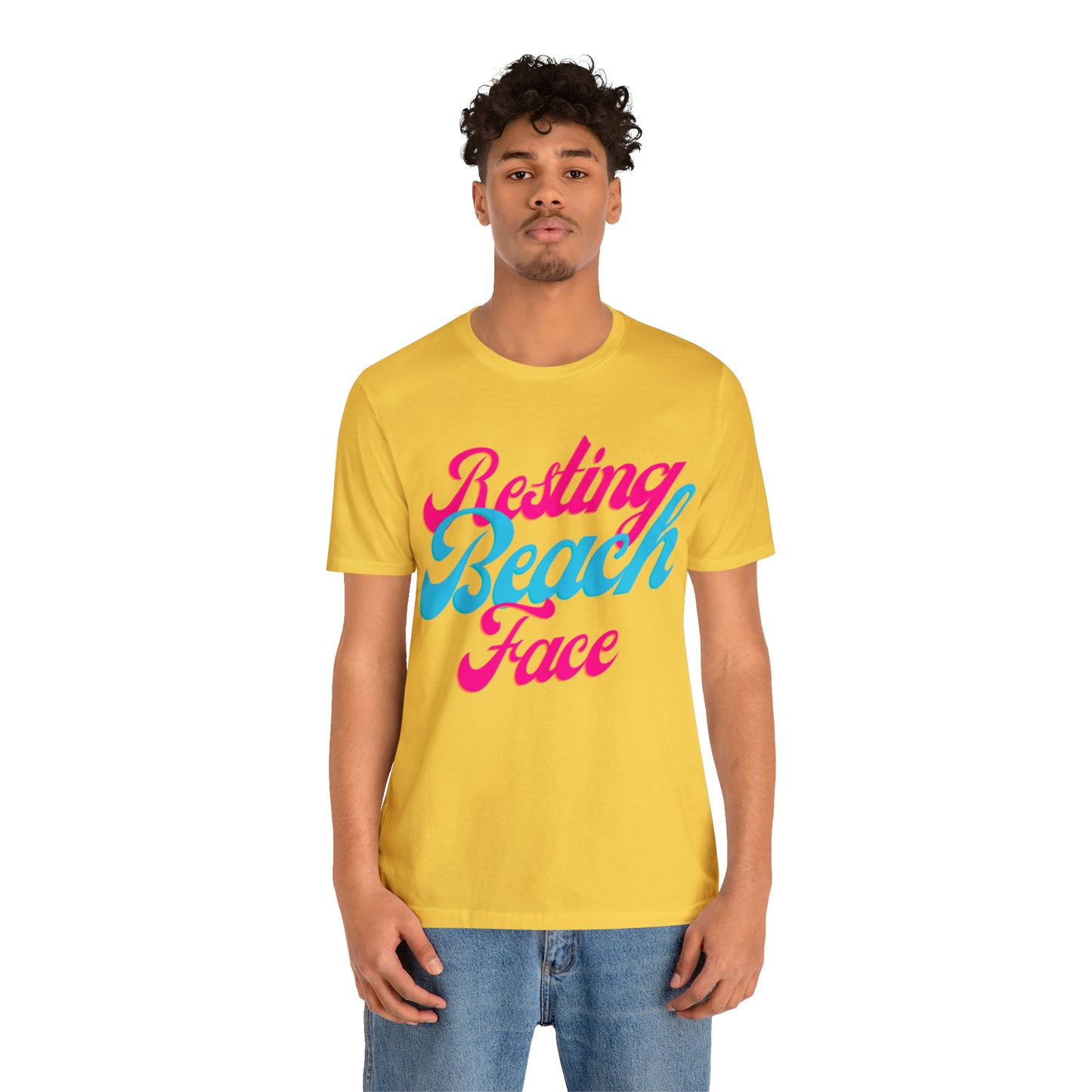 DCAL Beach Collection "Resting Beach Face" Unisex Jersey Short Sleeve Tee