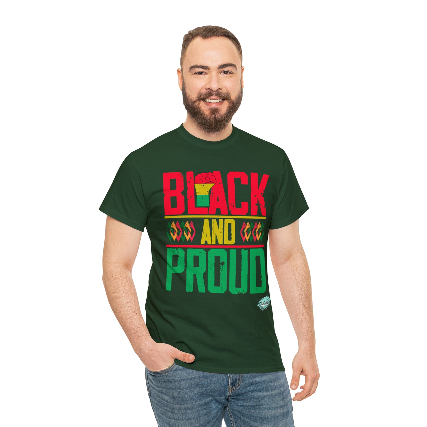 DCAL Juneteenth "Black and Proud" Unisex Heavy Cotton Tee