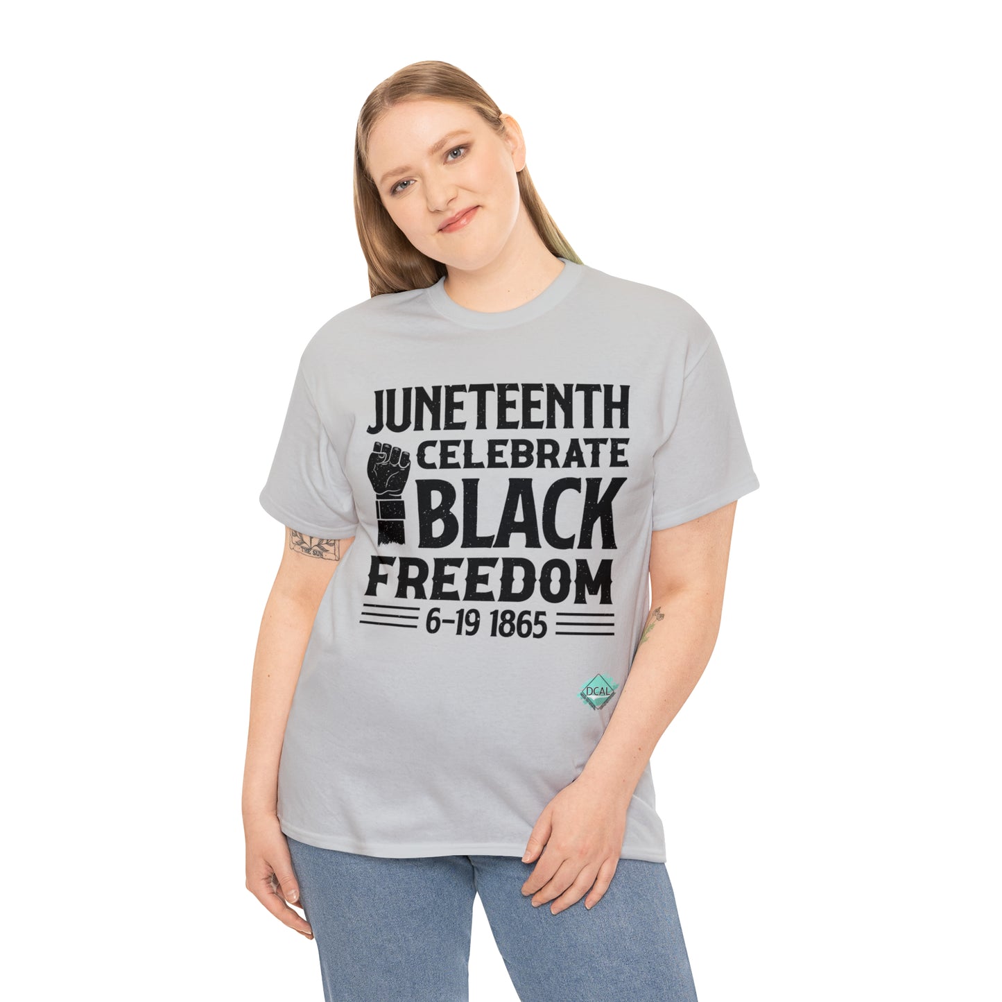 DCAL Juneteenth "Celebrate Freedom" Unisex Heavy Cotton Tee