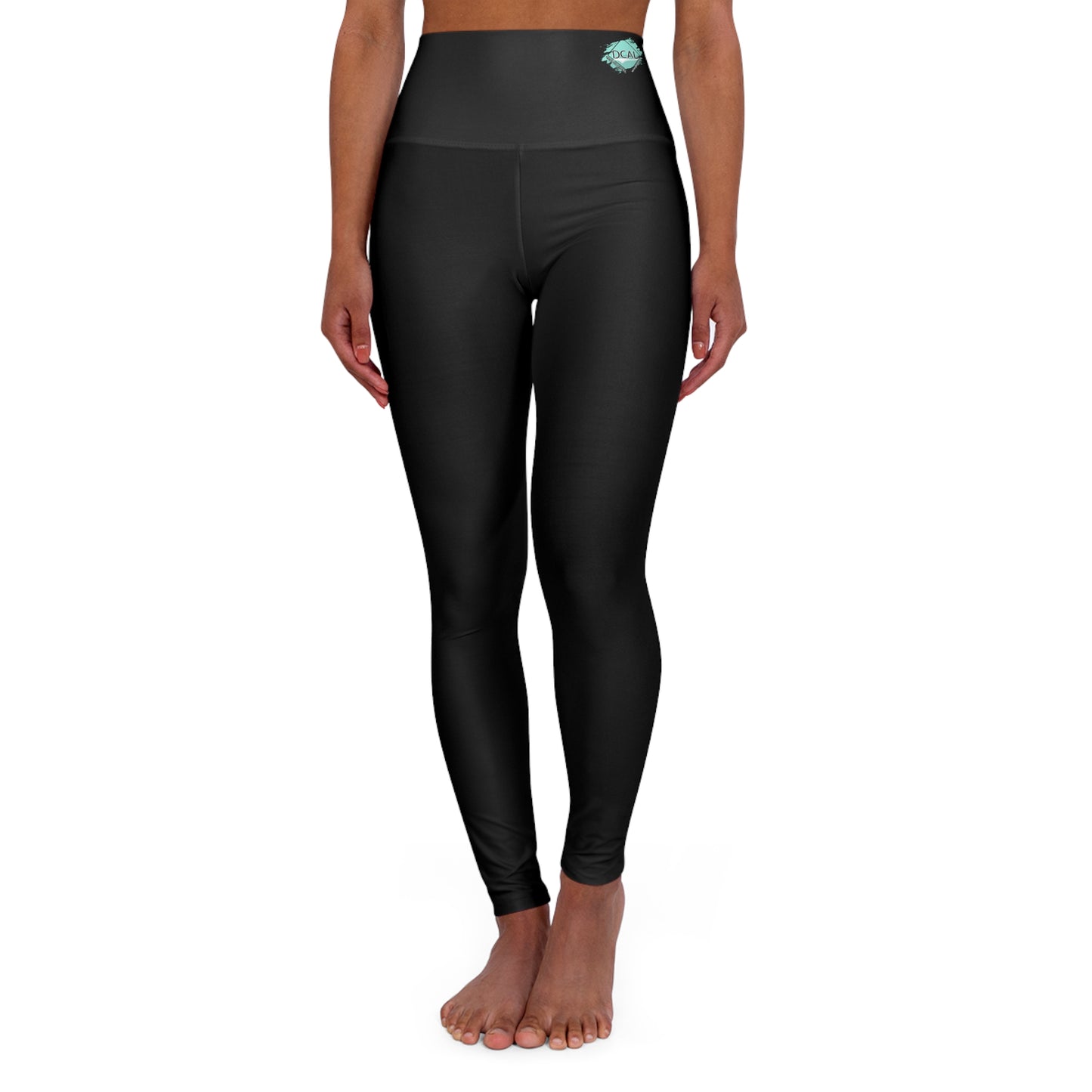 DCAL Athletic Elegance "Black" High Waisted Yoga Leggings