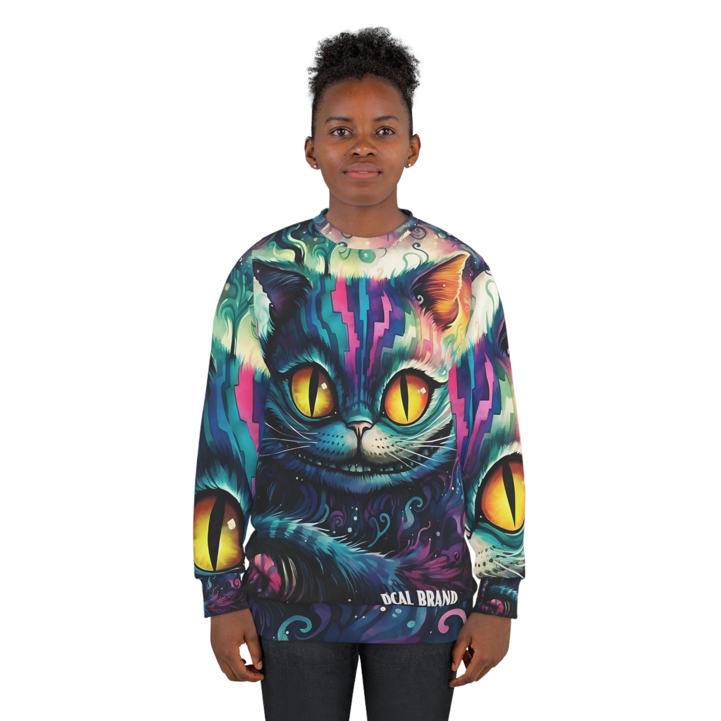 DCAL Graphic Tees "Cat" Halloween Unisex Sweatshirt