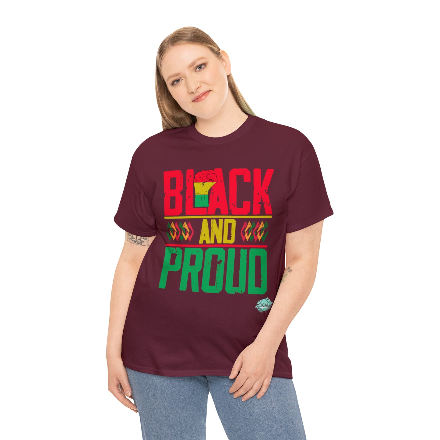 DCAL Juneteenth "Black and Proud" Unisex Heavy Cotton Tee