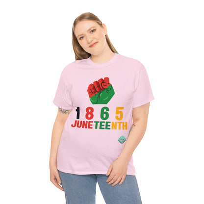 DCAL Juneteenth "1865 Fist" Unisex Heavy Cotton Tee