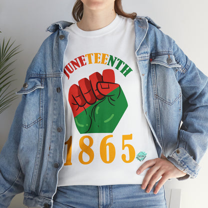 DCAL Juneteenth "1865 Fist" Unisex Heavy Cotton Tee