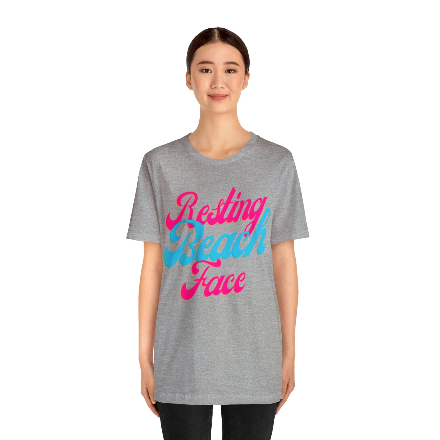 DCAL Beach Collection "Resting Beach Face" Unisex Jersey Short Sleeve Tee