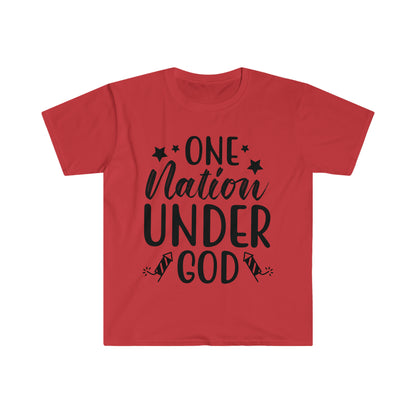 DCAL 4th of July "Under God" Unisex Softstyle T-Shirt