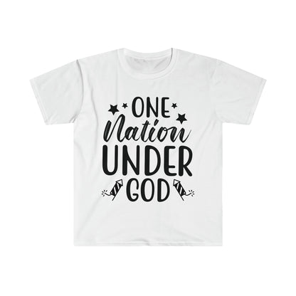 DCAL 4th of July "Under God" Unisex Softstyle T-Shirt