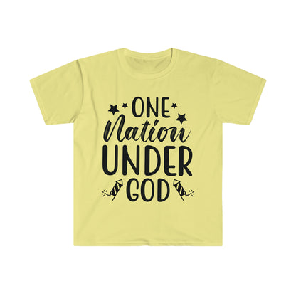 DCAL 4th of July "Under God" Unisex Softstyle T-Shirt