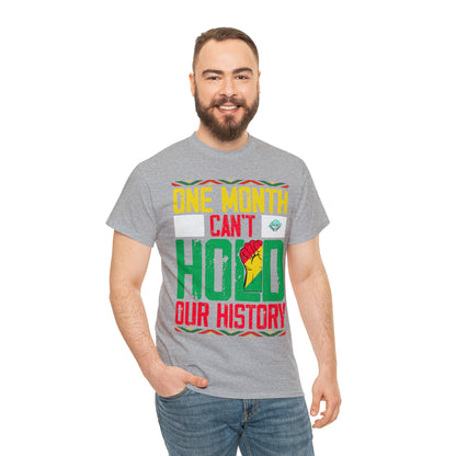 DCAL Juneteenth "Can't Hold Our History" Unisex Heavy Cotton Tee