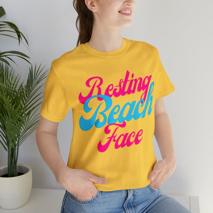 DCAL Beach Collection "Resting Beach Face" Unisex Jersey Short Sleeve Tee