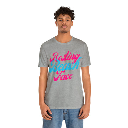 DCAL Beach Collection "Resting Beach Face" Unisex Jersey Short Sleeve Tee