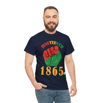 DCAL Juneteenth "1865 Fist" Unisex Heavy Cotton Tee