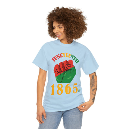 DCAL Juneteenth "1865 Fist" Unisex Heavy Cotton Tee