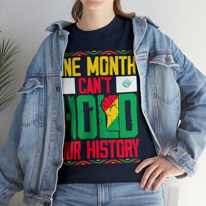 DCAL Juneteenth "Can't Hold Our History" Unisex Heavy Cotton Tee