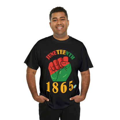 DCAL Juneteenth "1865 Fist" Unisex Heavy Cotton Tee