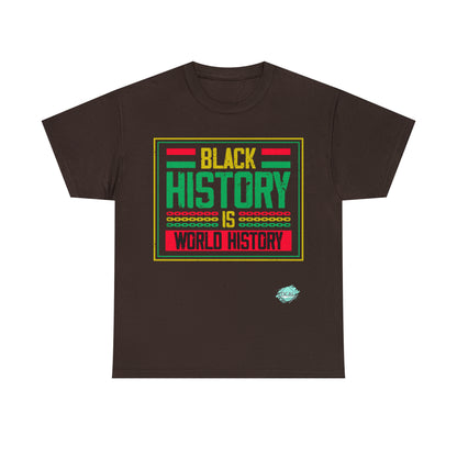 DCAL Juneteenth "World History" Unisex Heavy Cotton Tee