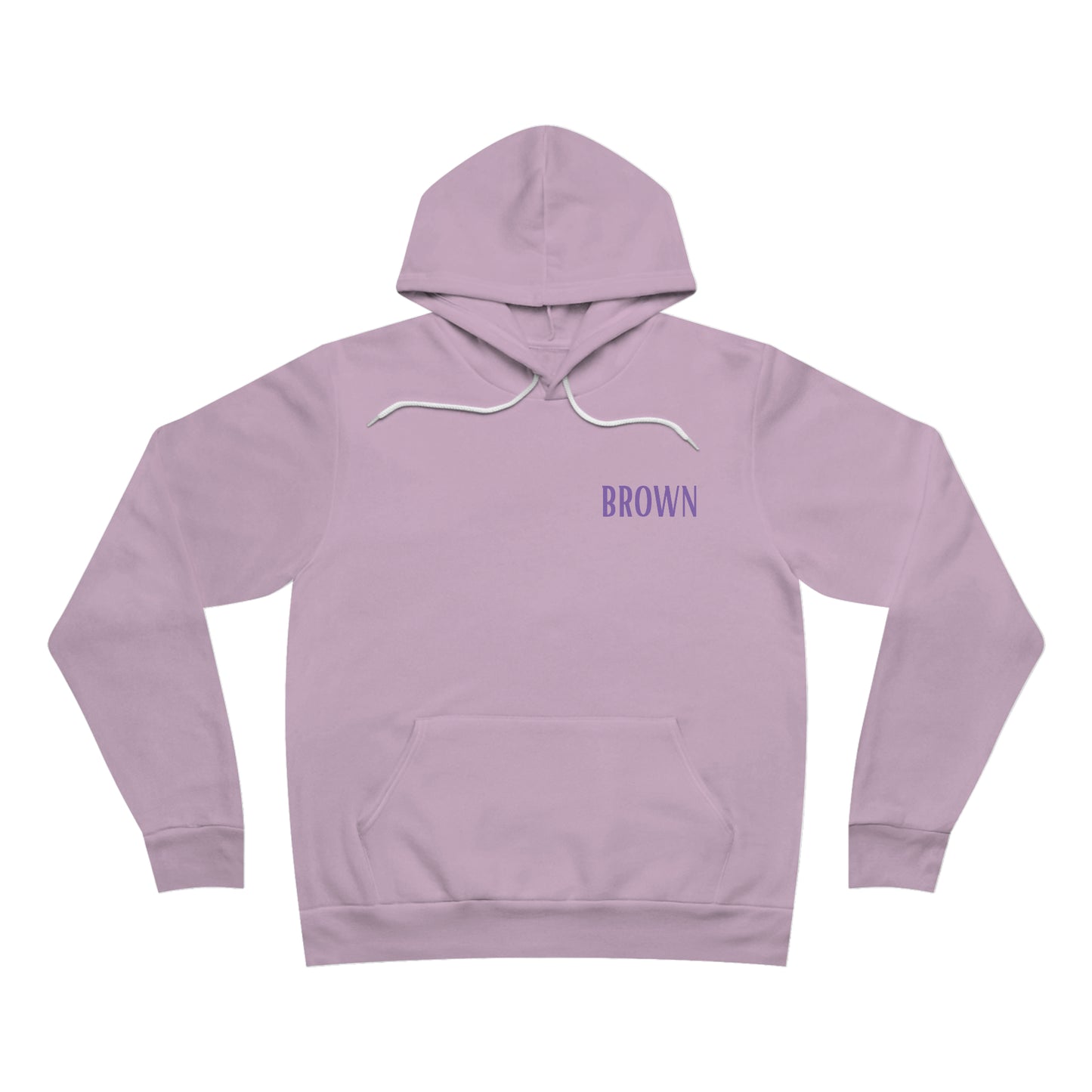 DCAL Brown Collection Unisex Sponge Fleece Pullover Hoodie