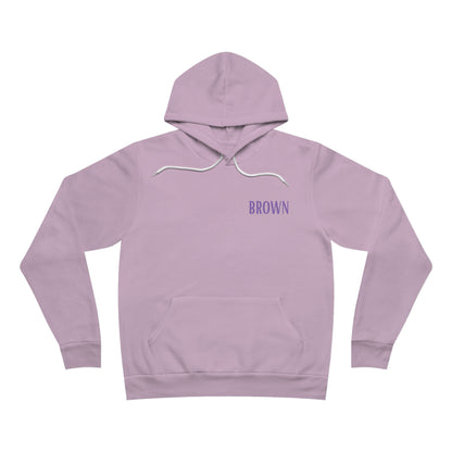 DCAL Brown Collection Unisex Sponge Fleece Pullover Hoodie