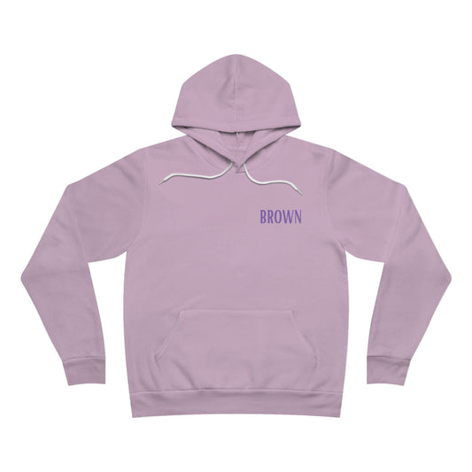 DCAL Brown Collection Unisex Sponge Fleece Pullover Hoodie