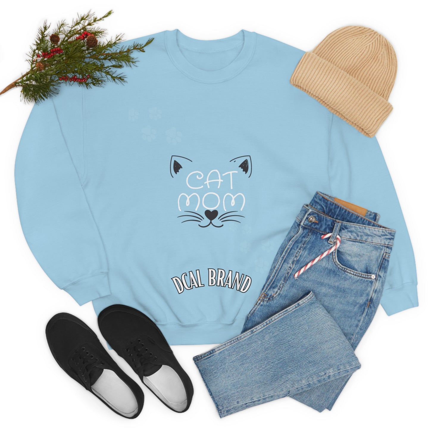 DCAL Meow Collection "Cat Mom" Unisex Heavy Blend™ Crewneck Sweatshirt