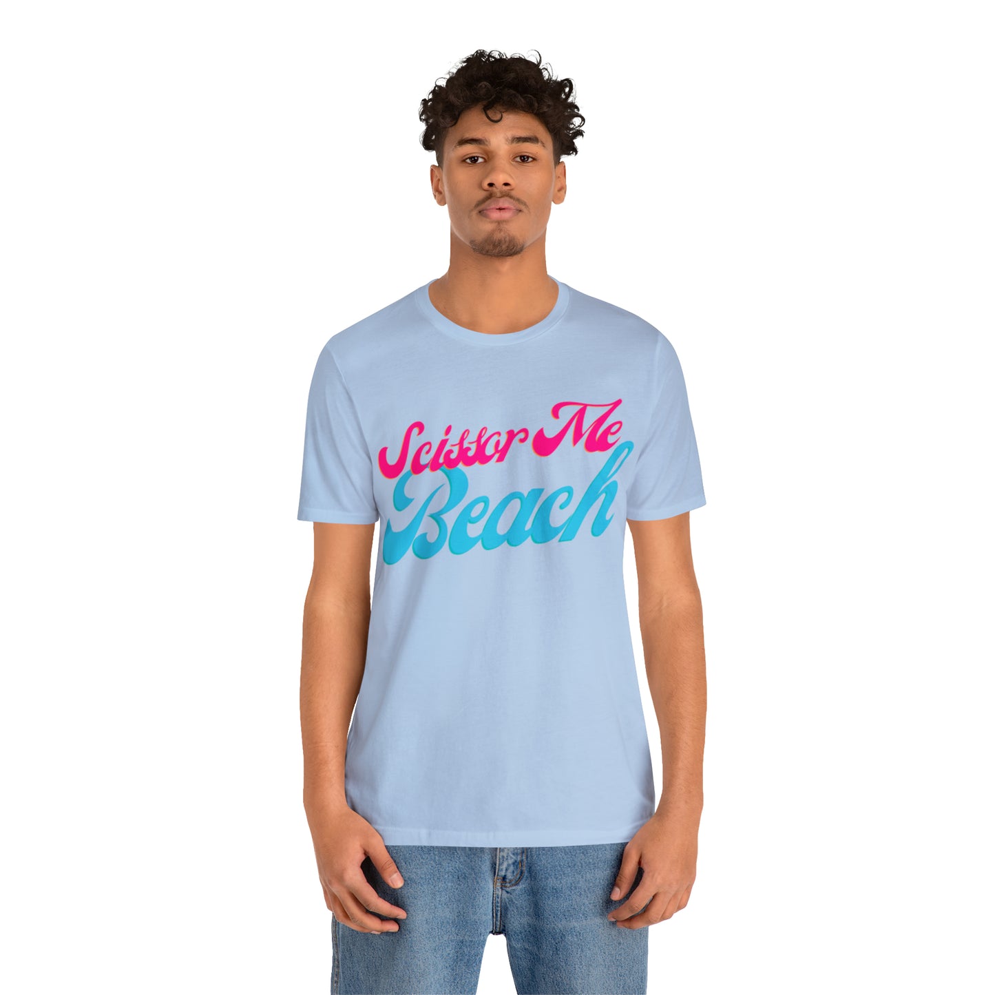 DCAL Beach Collection "Scissor Me Beach" Unisex Jersey Short Sleeve Tee