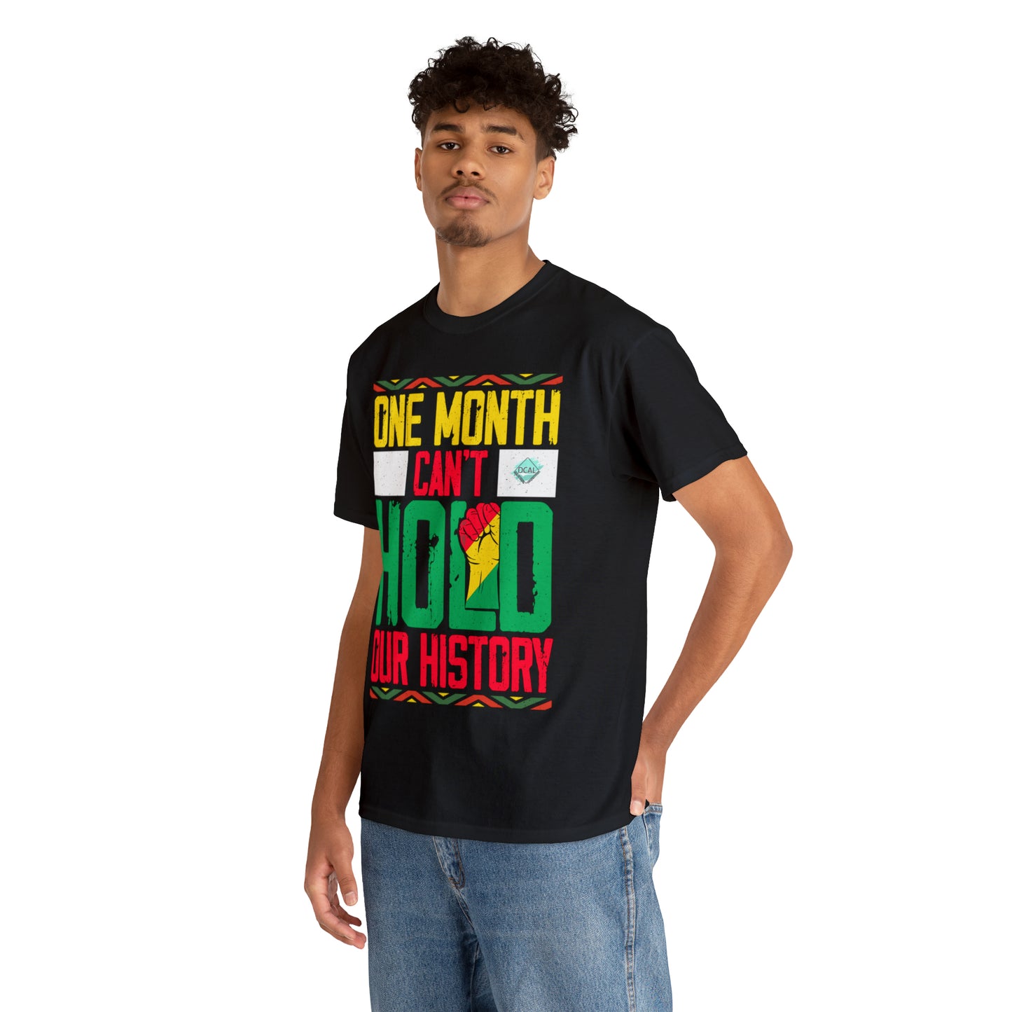 DCAL Juneteenth "Can't Hold Our History" Unisex Heavy Cotton Tee