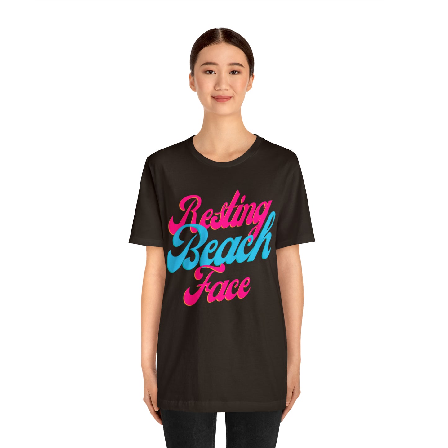 DCAL Beach Collection "Resting Beach Face" Unisex Jersey Short Sleeve Tee