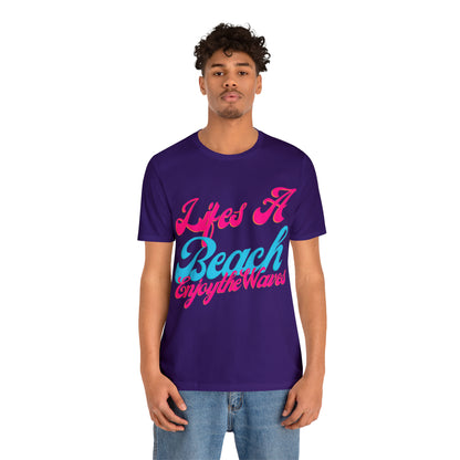 DCAL Beach Collection "Lifes a Beach Enjoy The View" Unisex Jersey Short Sleeve Tee