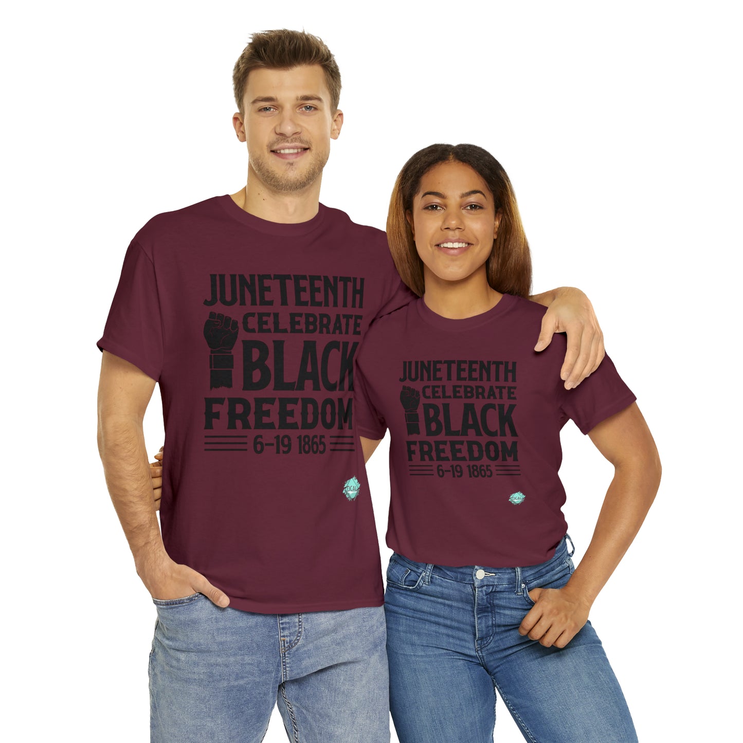 DCAL Juneteenth "Celebrate Freedom" Unisex Heavy Cotton Tee