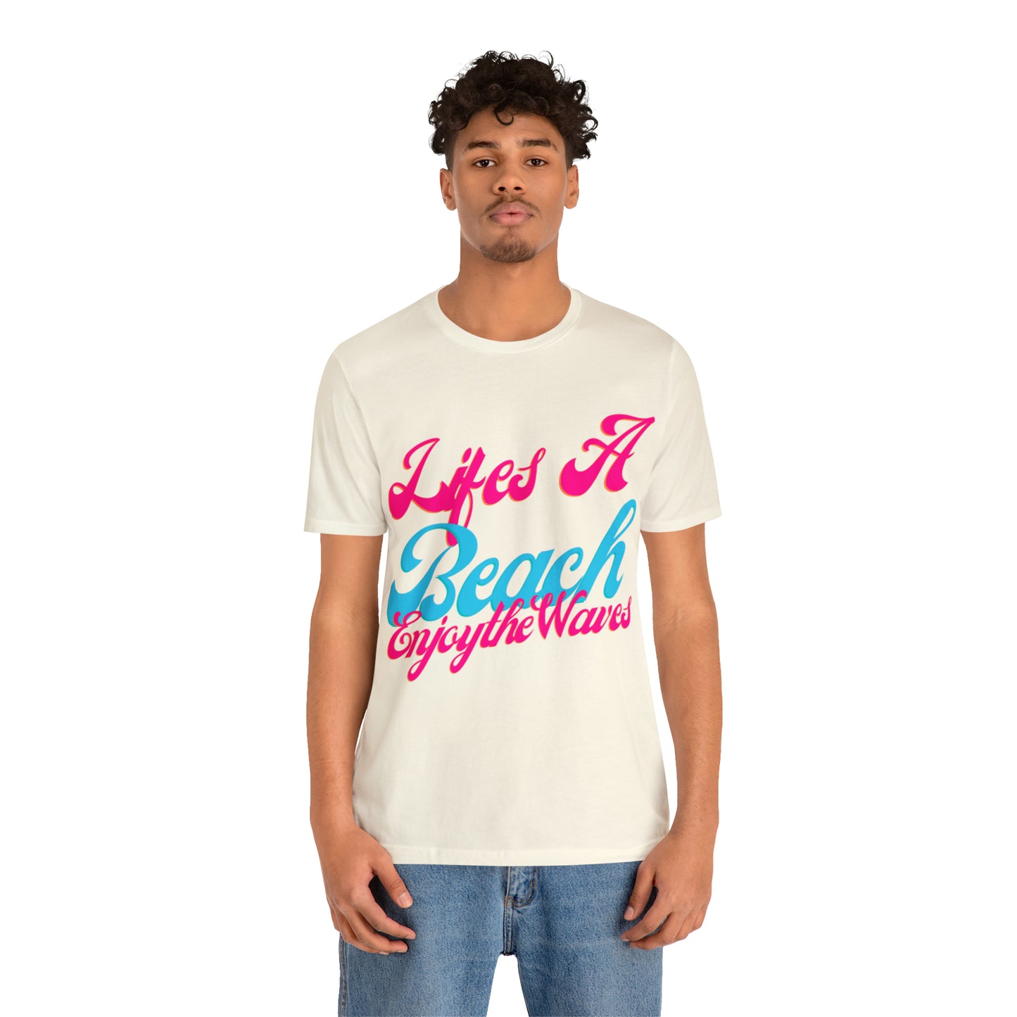 DCAL Beach Collection "Lifes a Beach Enjoy The View" Unisex Jersey Short Sleeve Tee