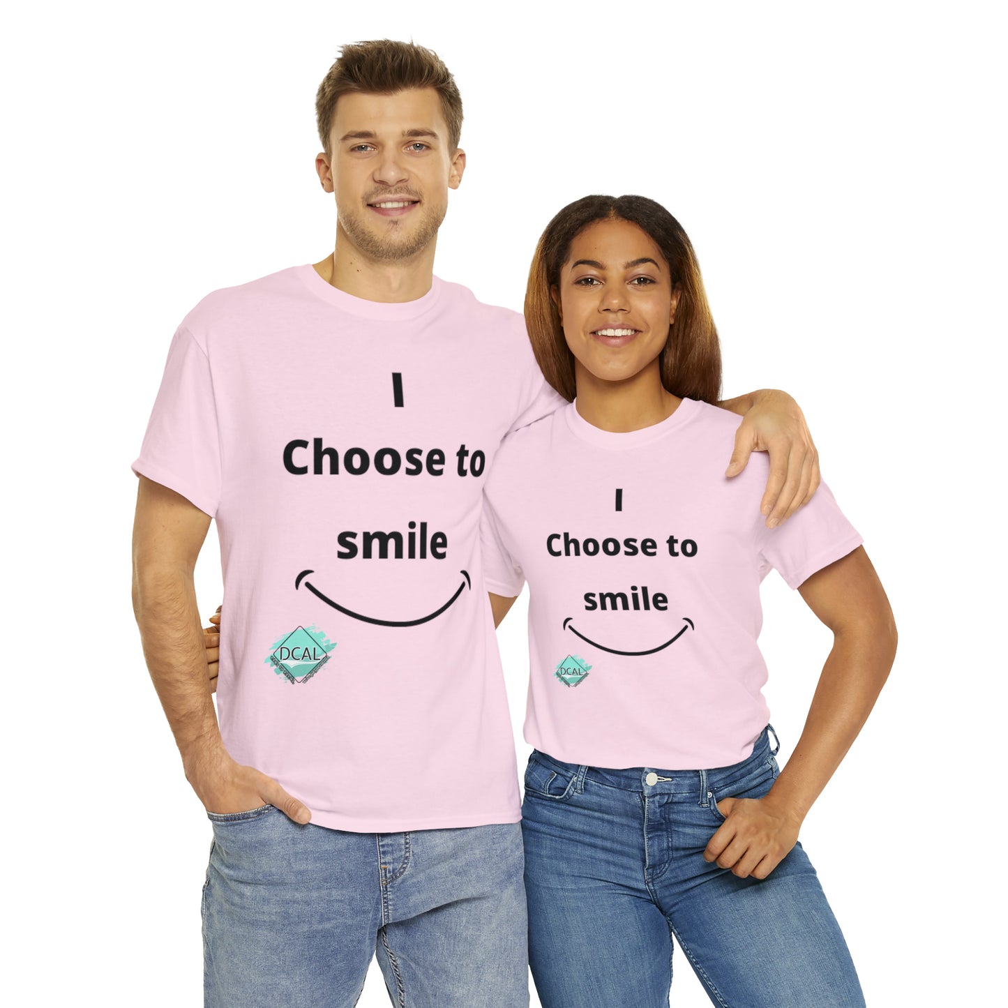 DCAL Graphic Tees "I Choose To Smile" Unisex Heavy Cotton Tee