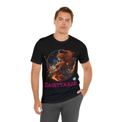 DCAL Zodiac Collection "Sagittarius" Unisex Jersey Short Sleeve Tee