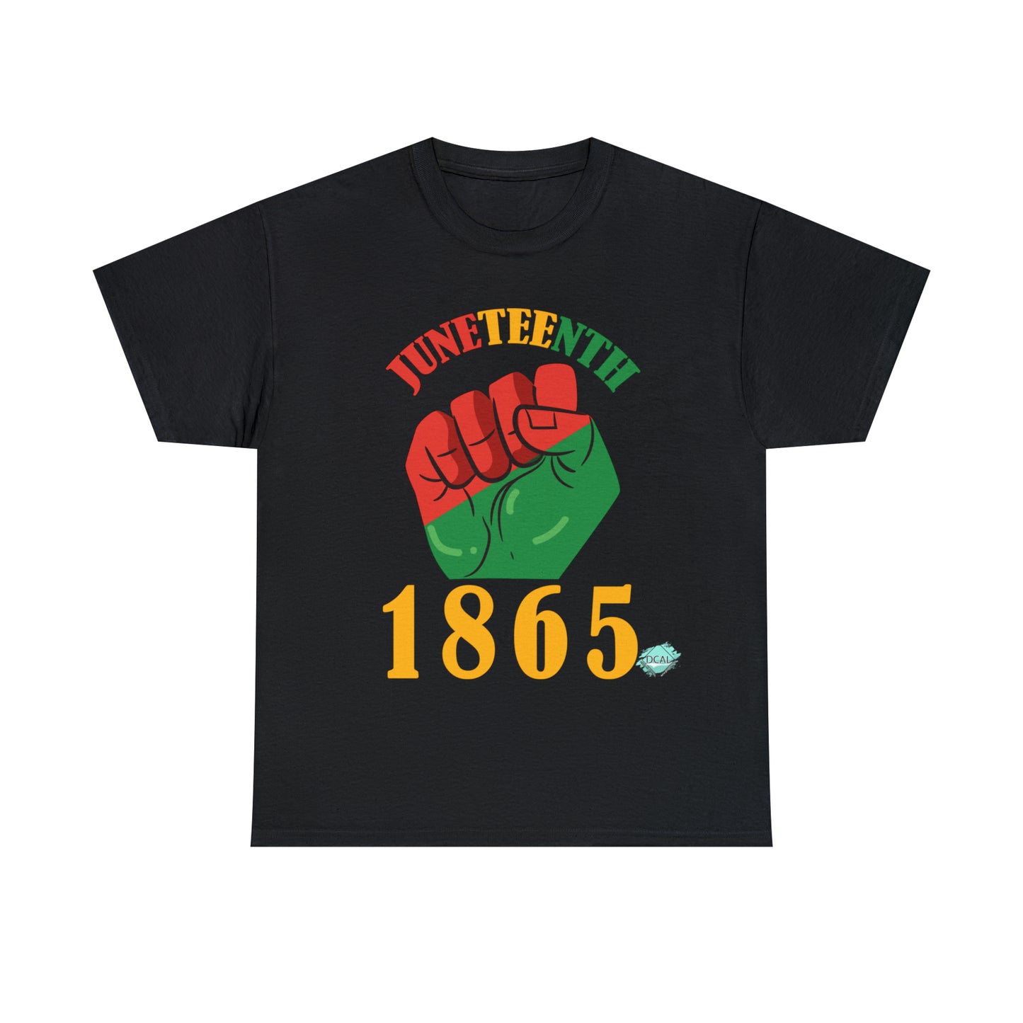 DCAL Juneteenth "1865 Fist" Unisex Heavy Cotton Tee