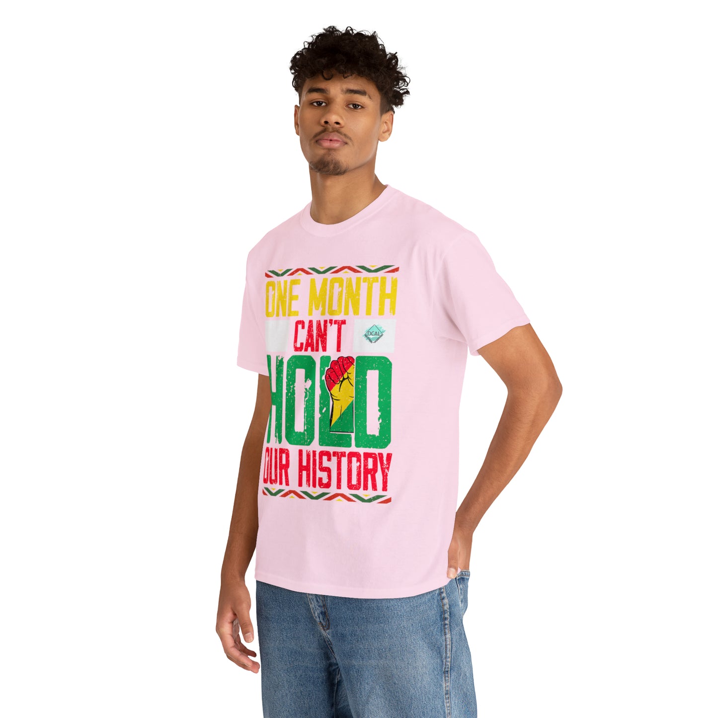 DCAL Juneteenth "Can't Hold Our History" Unisex Heavy Cotton Tee