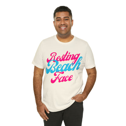 DCAL Beach Collection "Resting Beach Face" Unisex Jersey Short Sleeve Tee