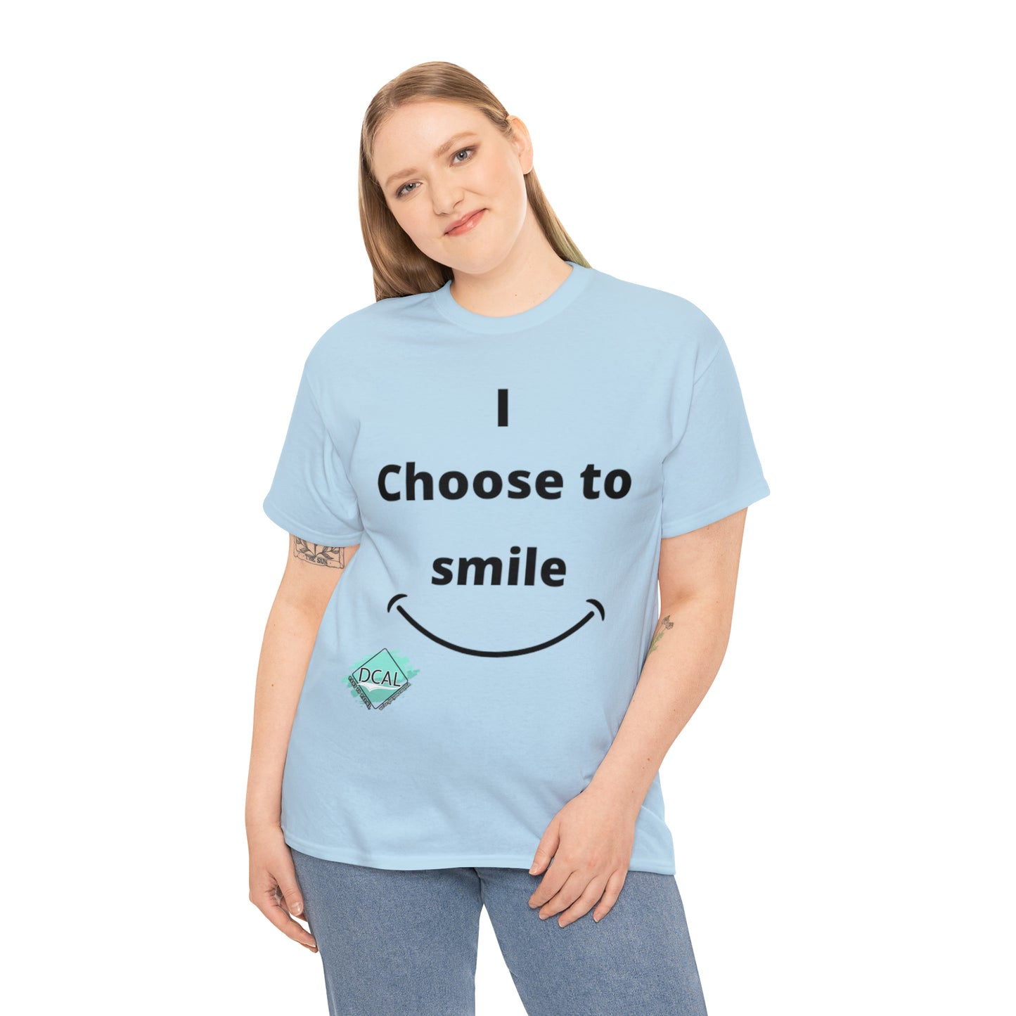 DCAL Graphic Tees "I Choose To Smile" Unisex Heavy Cotton Tee