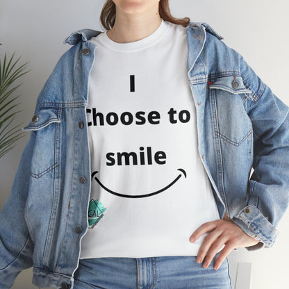 DCAL Graphic Tees "I Choose To Smile" Unisex Heavy Cotton Tee